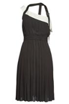 Karl Lagerfeld Karl Lagerfeld Pleated Dress With Strap And Belt