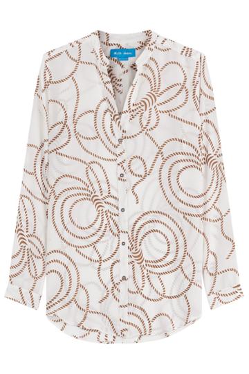 M I H Jeans M I H Jeans Silk Shirt With Rope Print - Multicolor
