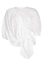 Simone Rocha Simone Rocha Coated Anglaise Knot Top With Cotton
