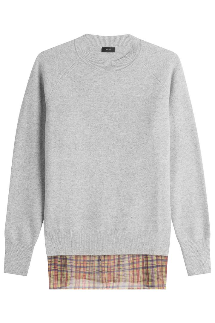 Joseph Joseph Wool Pullover With Printed Silk