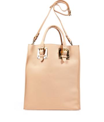 Sophie Hulme Nude Soft Leather Convertible Tote
