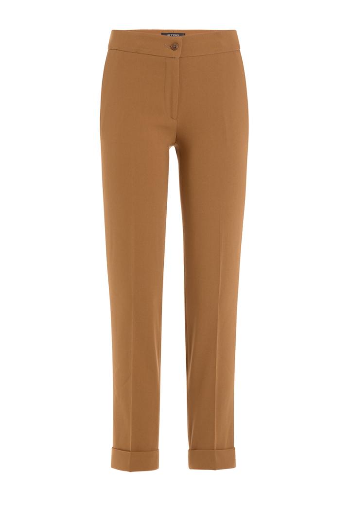 Etro Etro Cuffed Pants - Brown