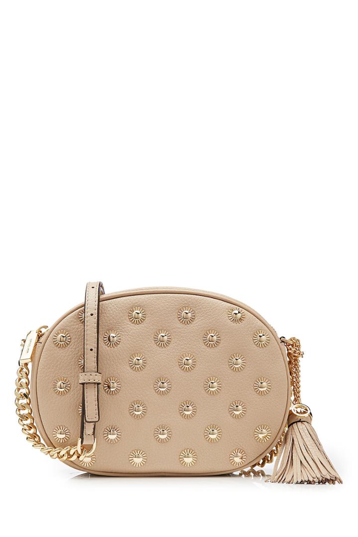 Michael Michael Kors Michael Michael Kors Ginny Medium Embellished Leather Shoulder Bag