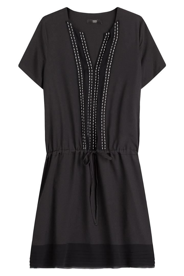 Steffen Schraut Steffen Schraut Drawstring Dress With Decorative Stitching