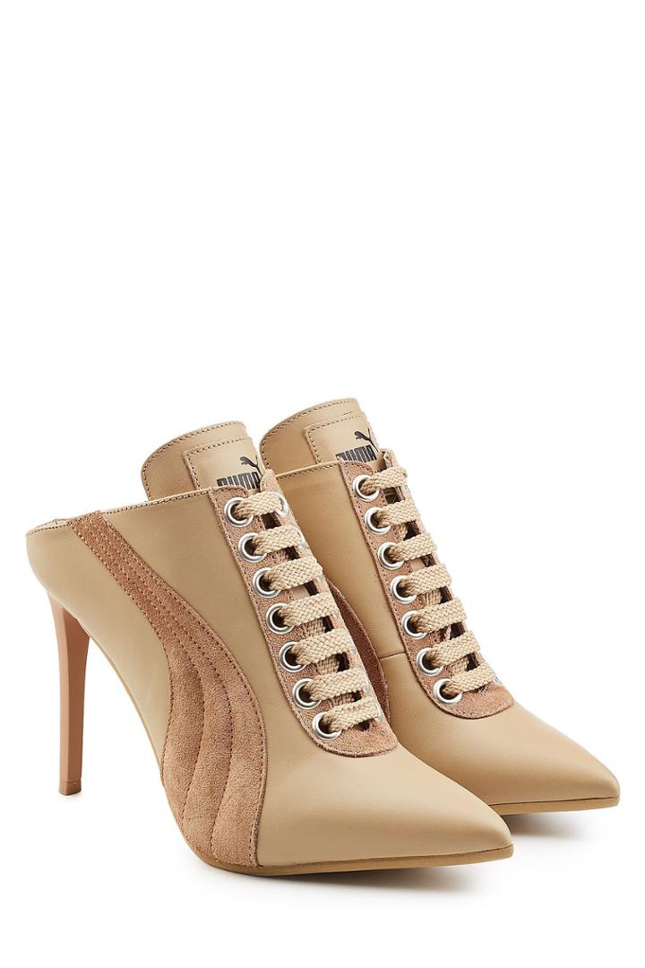 Fenty Puma By Rihanna Fenty Puma By Rihanna Leather And Suede Mules