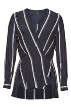 Rag & Bone Rag & Bone Debbie Striped Silk Top