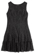 Anna Sui Stretch Dress With Lace Overlay