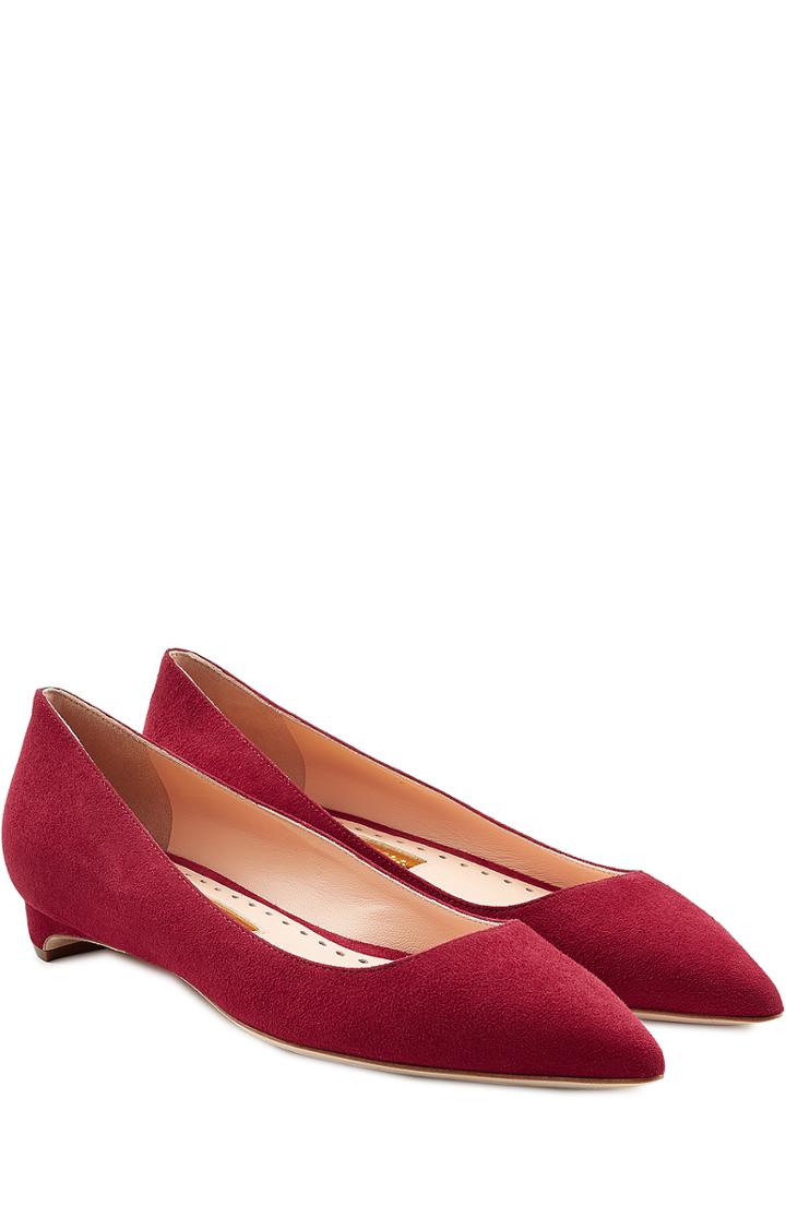 Rupert Sanderson Suede Ballerinas