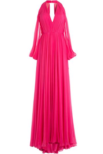 Jenny Packham Jenny Packham Silk Chiffon Gown - Pink