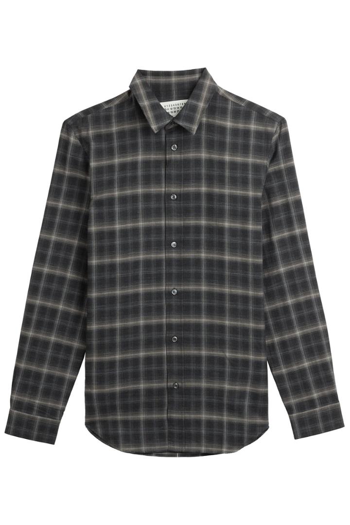 Maison Margiela Maison Margiela Plaid Cotton Shirt - Grey