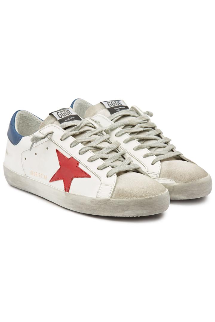 Golden Goose Deluxe Brand Golden Goose Deluxe Brand Super Star Leather Sneakers With Suede