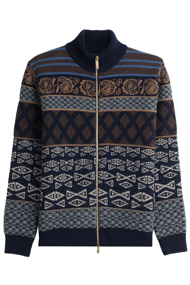 Etro Etro Zipped Wool Jacket - Multicolor