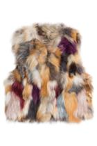 Zadig & Voltaire Zadig & Voltaire Fee Deluxe Gilet Fox Fur Vest - Multicolored