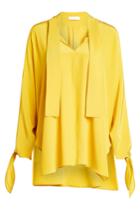 Nobi Talai Nobi Talai Silk Blouse With Cut-out Details