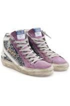 Golden Goose Deluxe Brand Golden Goose Deluxe Brand Slide High-top Sneakers With Leather And Suede