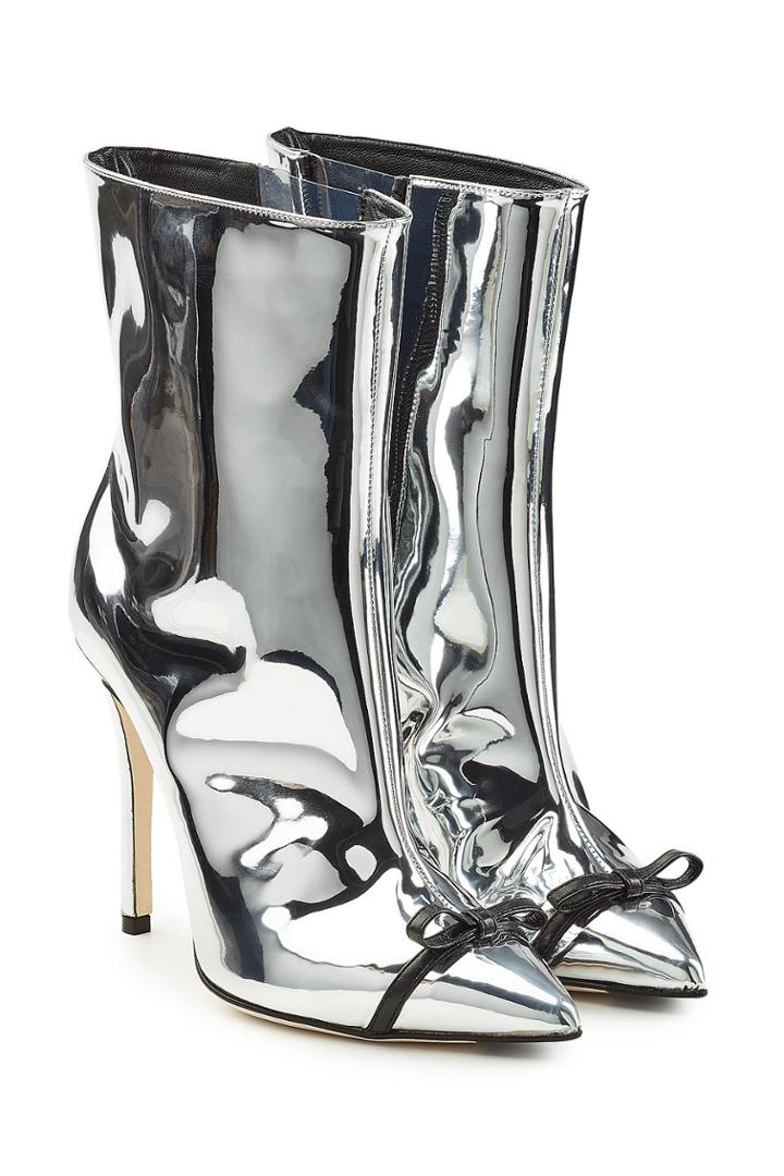 Marco De Vincenzo Marco De Vincenzo Metallic Leather Ankle Boots