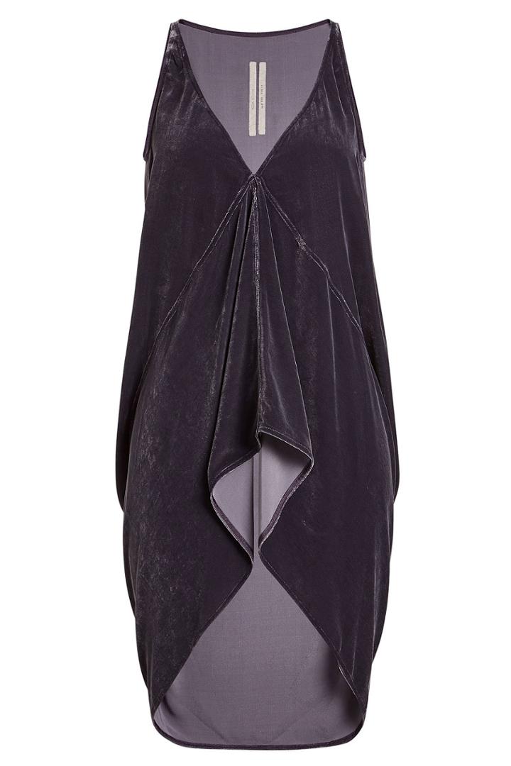 Rick Owens Rick Owens Velvet Top With Silk