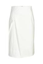 Jil Sander Jil Sander Cotton Ottoman Pencil Skirt - White