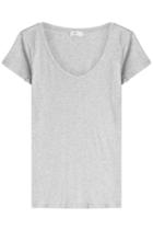 Closed Closed Cotton V-neck T-shirt - Grey