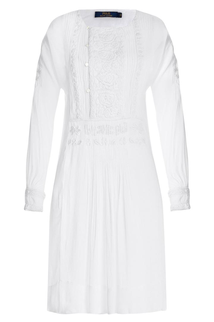 Polo Ralph Lauren Polo Ralph Lauren Embroidered Dress - White