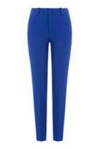 Roland Mouret Roland Mouret Cropped Crepe Pants - Blue