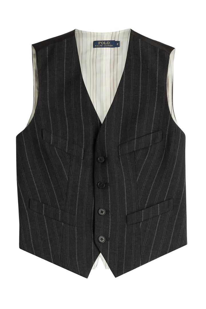 Ralph Lauren Polo Ralph Lauren Polo Pinstriped Wool Waistcoat