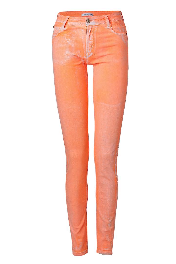 Faith Connexion Faith Connexion Coral Coated High-waisted Jean Leggings