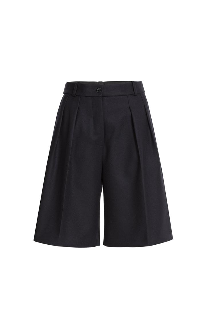 Jil Sander Navy Virgin Wool Culottes