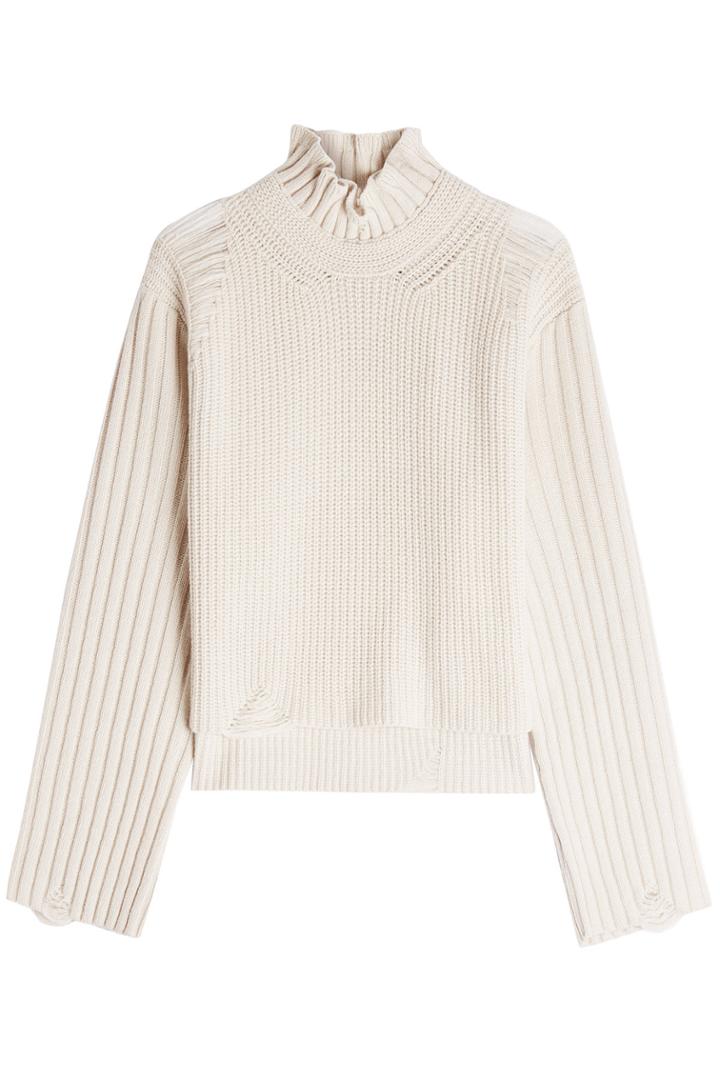 Golden Goose Deluxe Brand Golden Goose Deluxe Brand Distressed Merino Wool Turtleneck Pullover