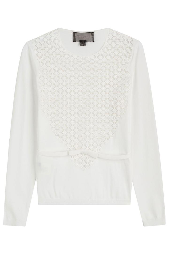 Giambattista Valli Giambattista Valli Crepe Top With Cut Out Pattern
