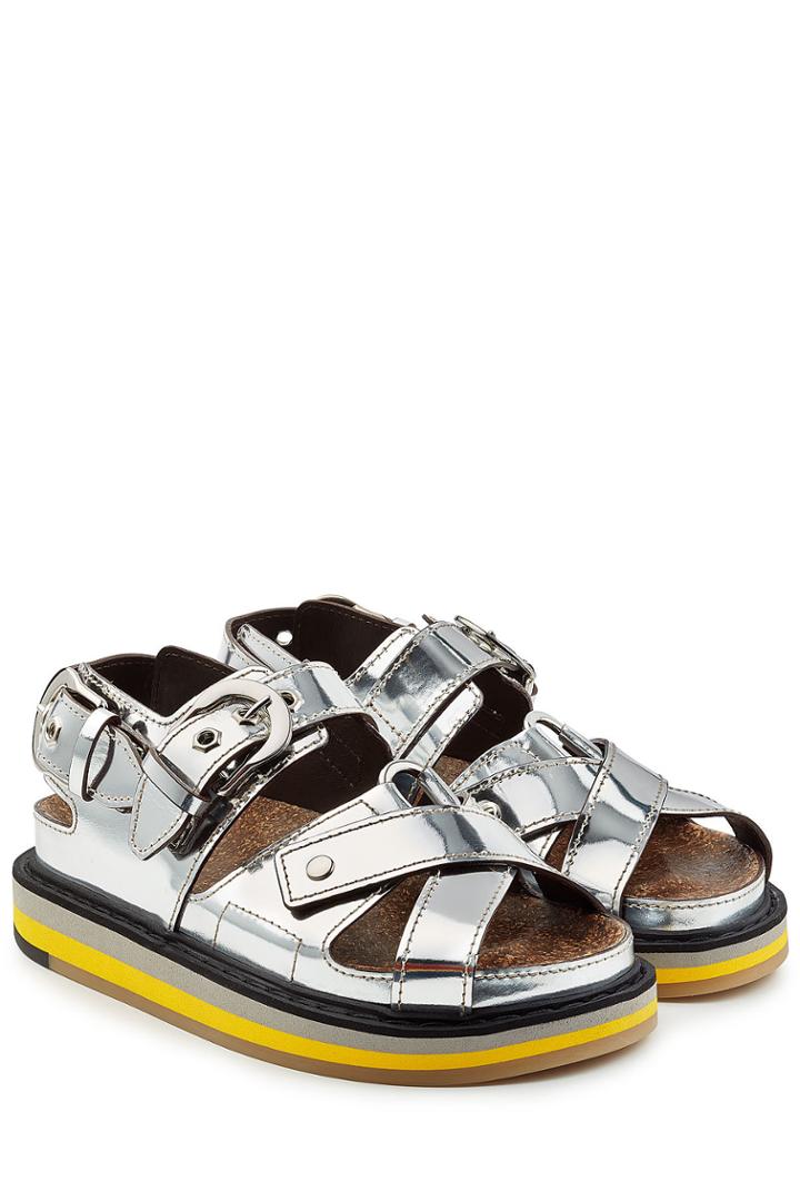 Maison Margiela Maison Margiela Metallic Leather Sandals