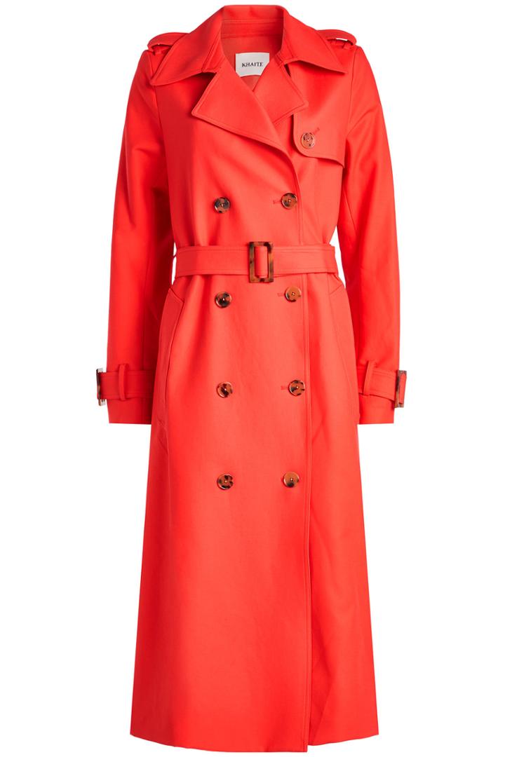 Khaite Khaite Cornelia Cotton Trench Coat