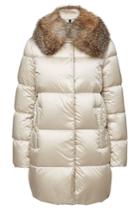 Moncler Moncler Loriot Quilted Down Coat With Fox Fur