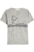 Rag & Bone Rag & Bone Palm Embroidery Linen T-shirt