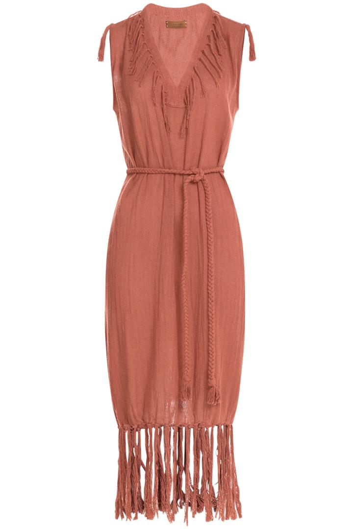 Caravana Caravana Cotton Fringe Dress