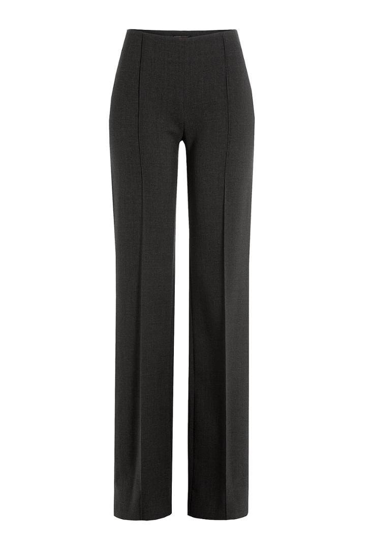 Agnona Agnona Wide Leg Wool Pants - Grey