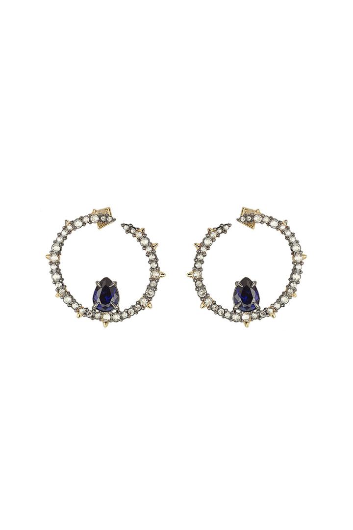 Alexis Bittar Alexis Bittar Crystal Hoop Earrings - Blue