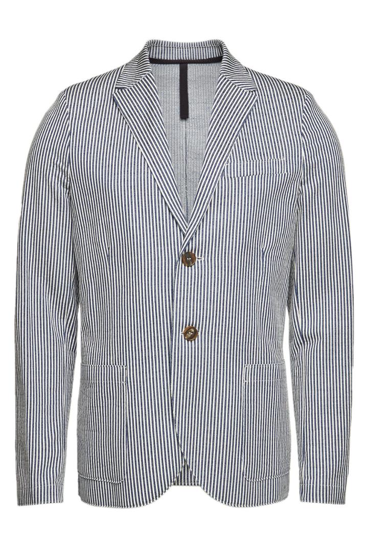 Harris Wharf London Harris Wharf London Striped Cotton Blazer