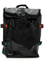 Ami Ami Patent Backpack With Multicolored Straps