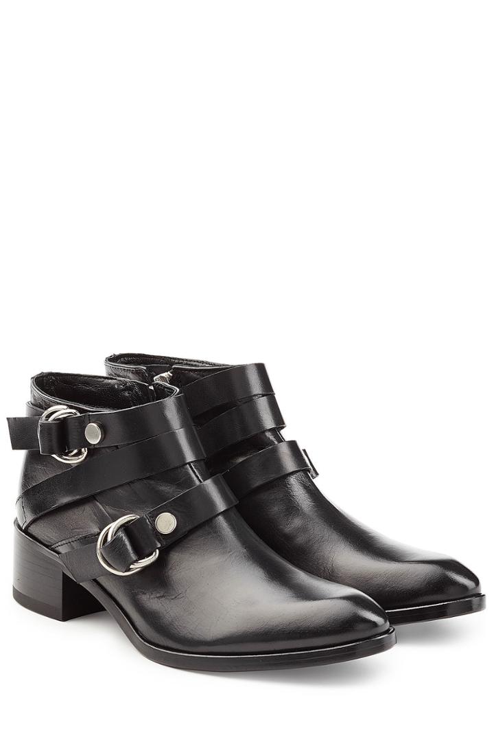 Mcq Alexander Mcqueen Mcq Alexander Mcqueen Leather Ridley Harness Ankle Boots