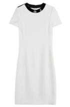 Ralph Lauren Black Label Wool Dress With Patent Collar