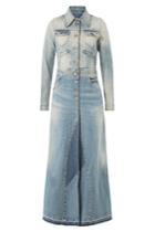 Roberto Cavalli Roberto Cavalli Long Denim Coat - Blue