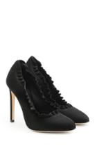 Giuseppe Zanotti Giuseppe Zanotti Suede Pumps With Ruffled Trims