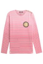 Balmain Balmain Striped Knit Pullover With Embossed Buttons