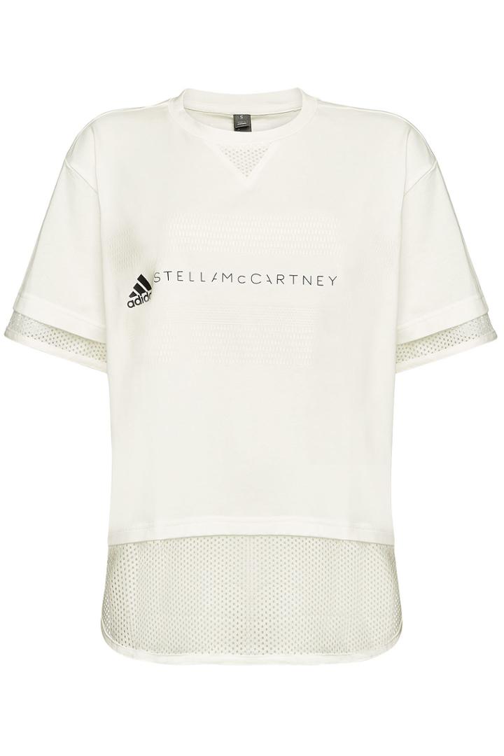 Adidas By Stella Mccartney Adidas By Stella Mccartney Printed T-shirt With Cotton