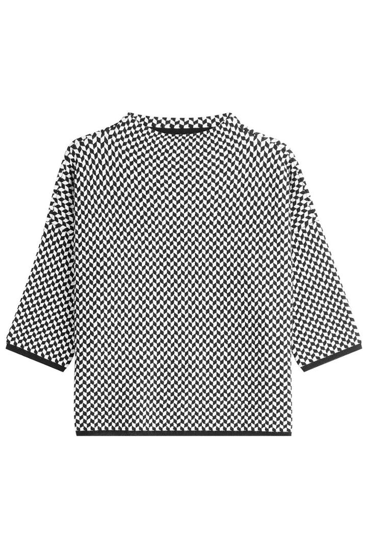 Max Mara Max Mara Printed Knit Top With Wool