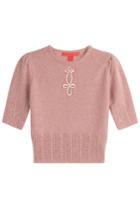 Hilfiger Collection Hilfiger Collection Embroidered Wool Pullover - Magenta