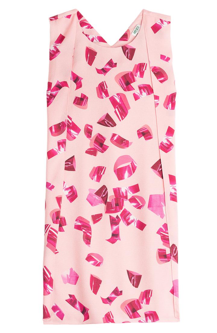 Kenzo Metallic Curl Printed Dress