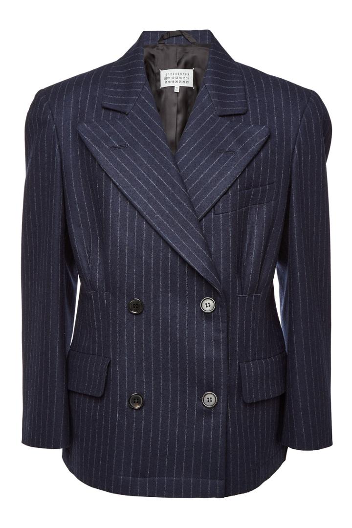 Maison Margiela Maison Margiela Wool Blazer With Raw Hem