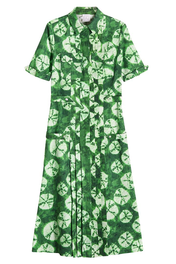 Stella Jean Stella Jean Batik Print Shirt Dress